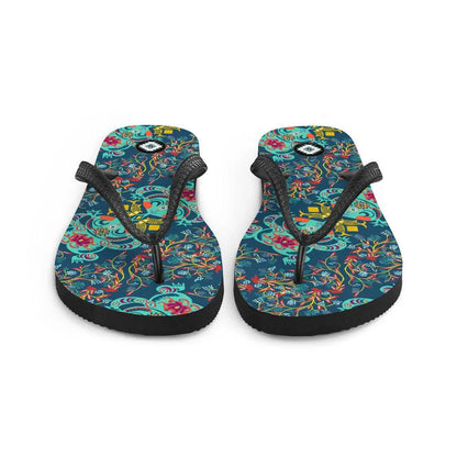 Chinese Folk Art Flip Flops - The Global Wanderer