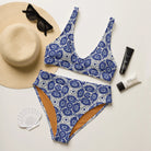 Cholula Talavera Tile Recycled High-Waisted Bikini - The Global Wanderer