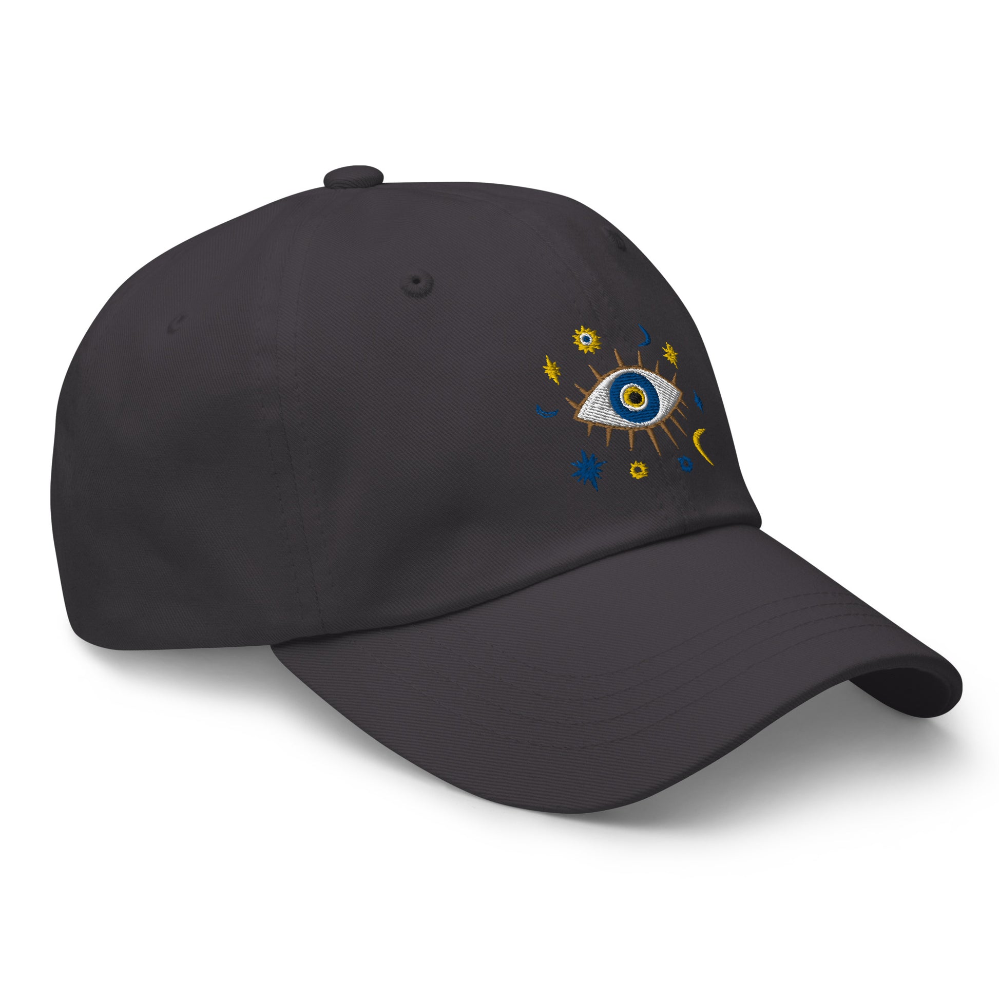 Greek Evil Eye Embroidered Dad Hat - The Global Wanderer