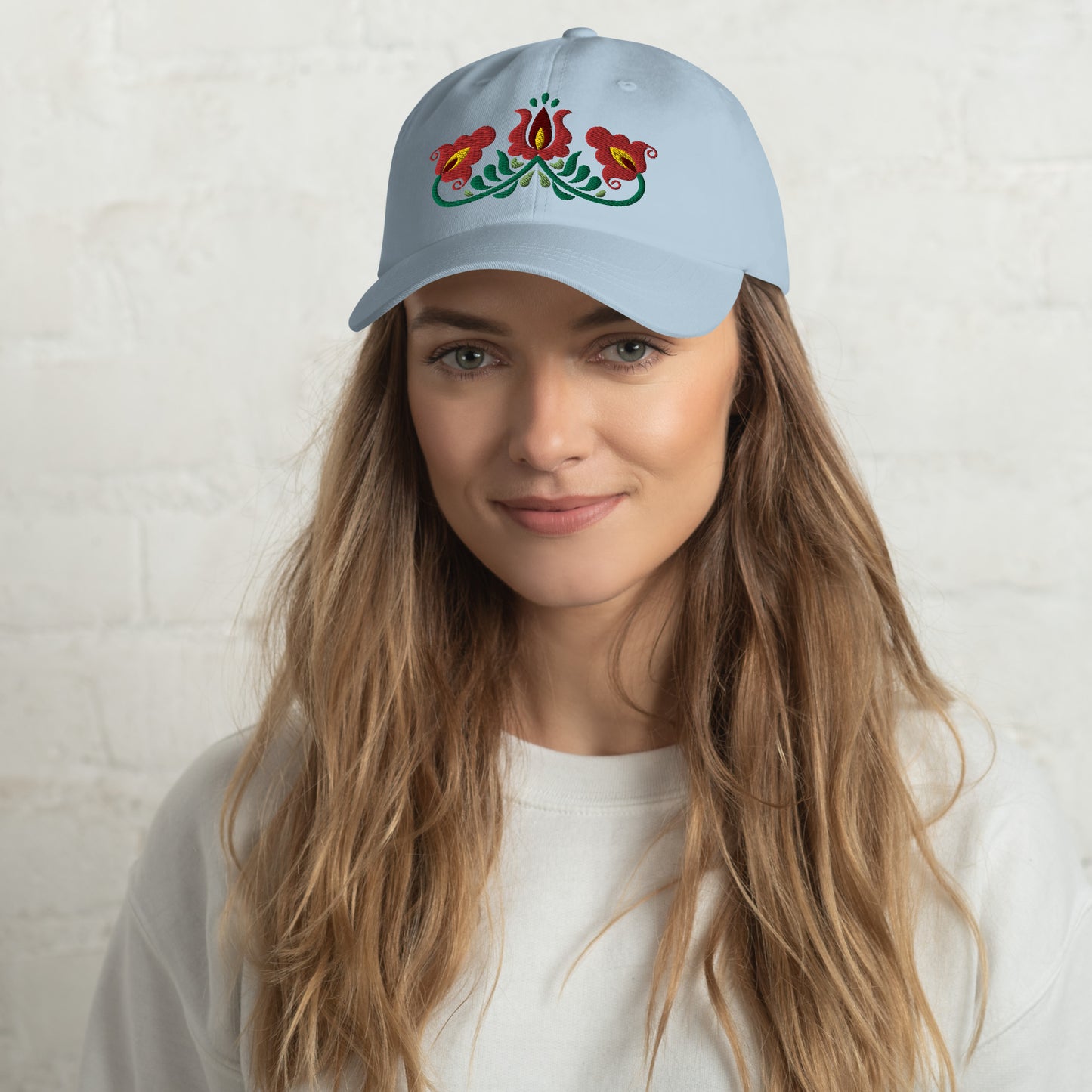 Hungarian Matyó Embroidered  Dad Hat