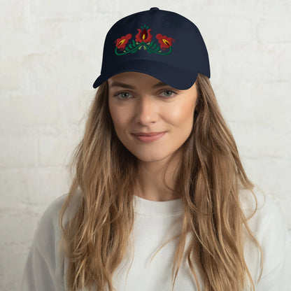 Hungarian Matyó Embroidered  Dad Hat