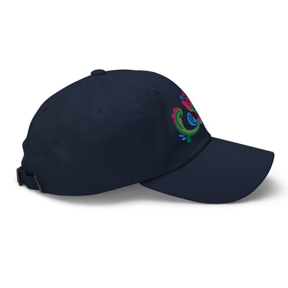 Norwegian Rosemaling Embroidered Dad Hat - The Global Wanderer