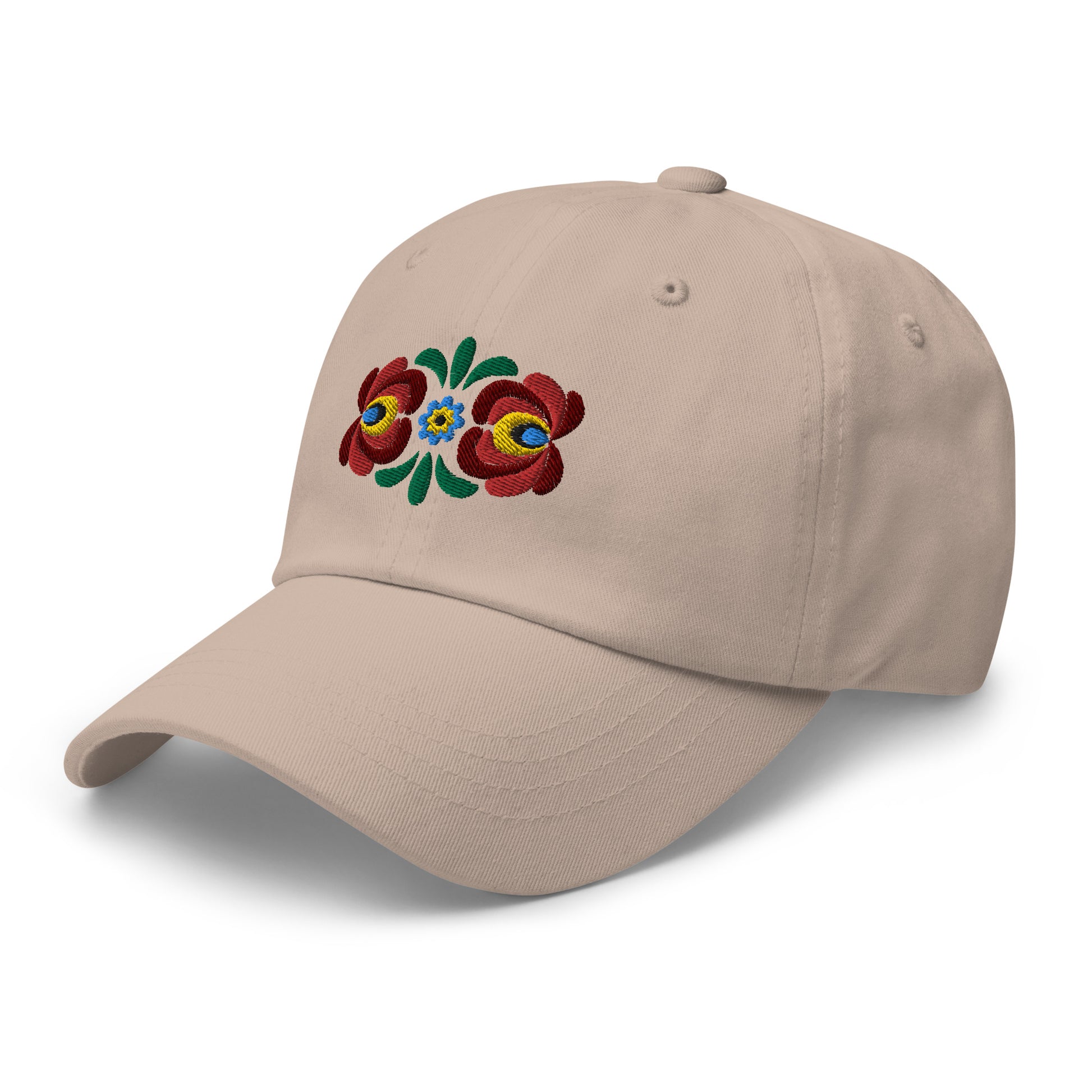 Hungarian Matyó Embroidered  Dad Hat - The Global Wanderer