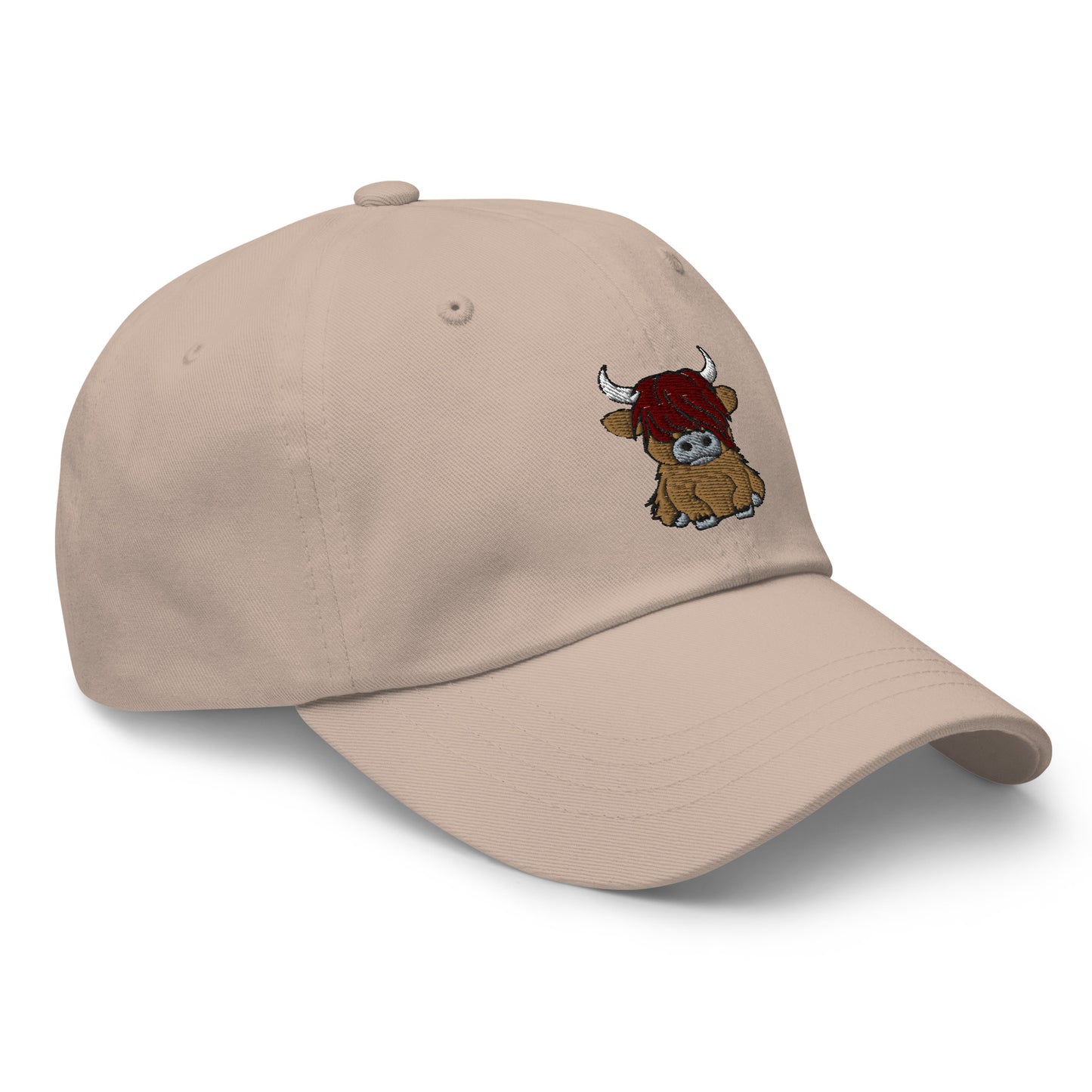 Scottish Highland Cow Embroidered Dad Hat - The Global Wanderer
