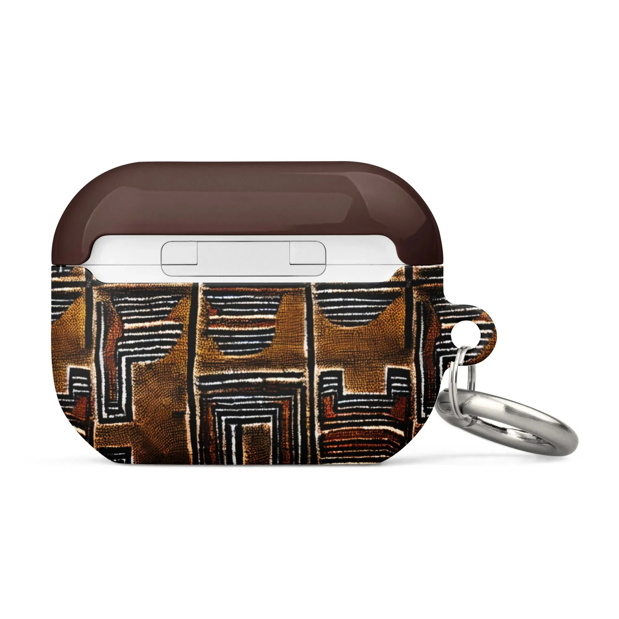 Cocoa Lines Mud Cloth AirPod Pro 2 Case - The Global Wanderer