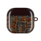 Cocoa Lines Mud Cloth AirPods 4 Case - The Global Wanderer