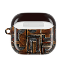Cocoa Lines Mud Cloth AirPods 4 Case - The Global Wanderer