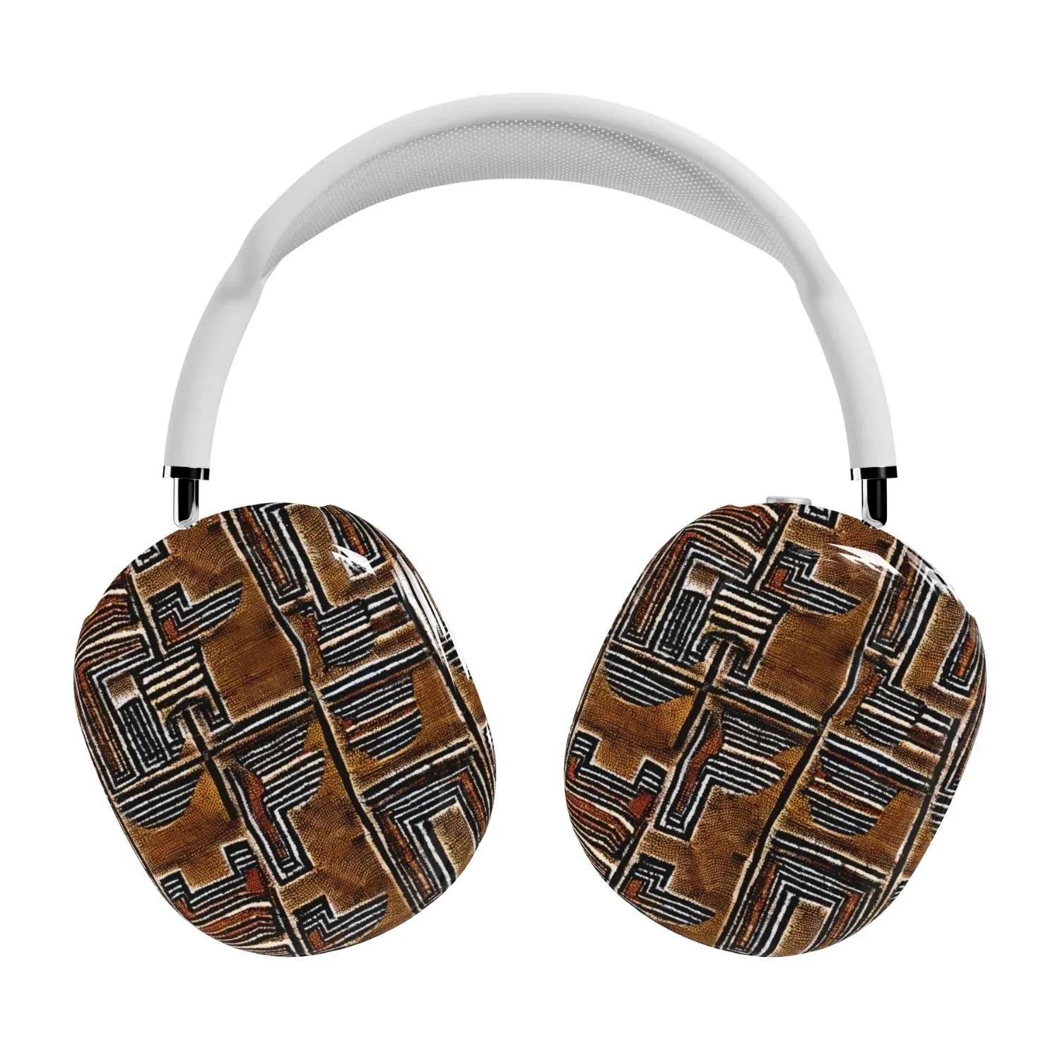 Cocoa Lines Mud Cloth AirPods Max Case - The Global Wanderer
