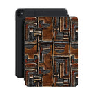 Cocoa Lines Mud Cloth iPad Case - The Global Wanderer