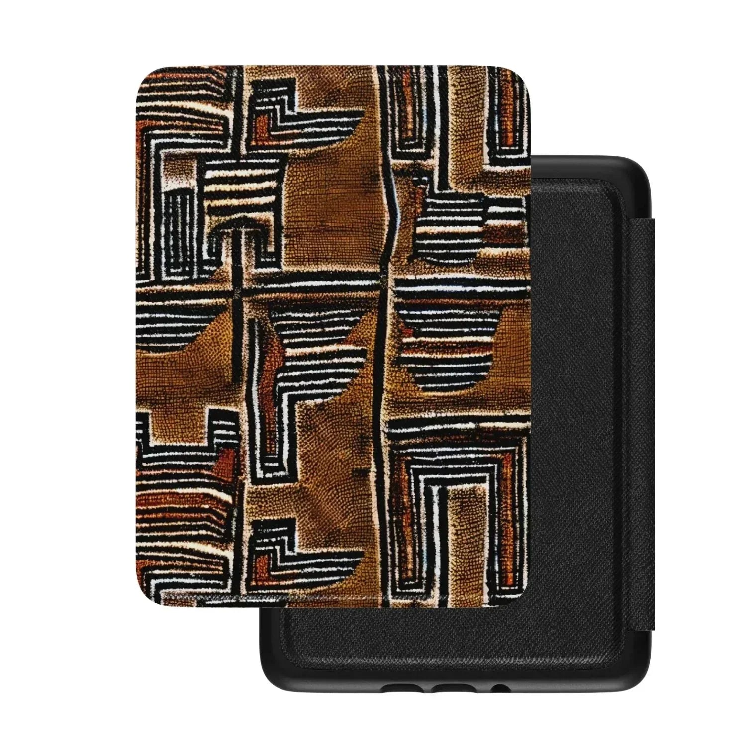 Cocoa Lines Mud Cloth Kindle Case - The Global Wanderer