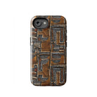 Cocoa Lines Mud Cloth Tough MagSafe iPhone® Case - The Global Wanderer