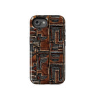 Cocoa Lines Mud Cloth Tough MagSafe iPhone® Case - The Global Wanderer