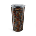 Cocoa Lines Mud Cloth Tumbler - The Global Wanderer