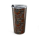 Cocoa Lines Mud Cloth Tumbler - The Global Wanderer