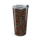 Cocoa Lines Mud Cloth Tumbler - The Global Wanderer
