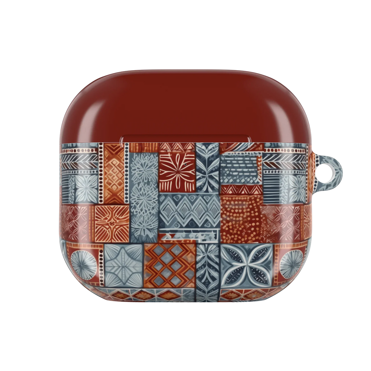 Coral Path Tapa Cloth AirPods 4 Case - The Global Wanderer