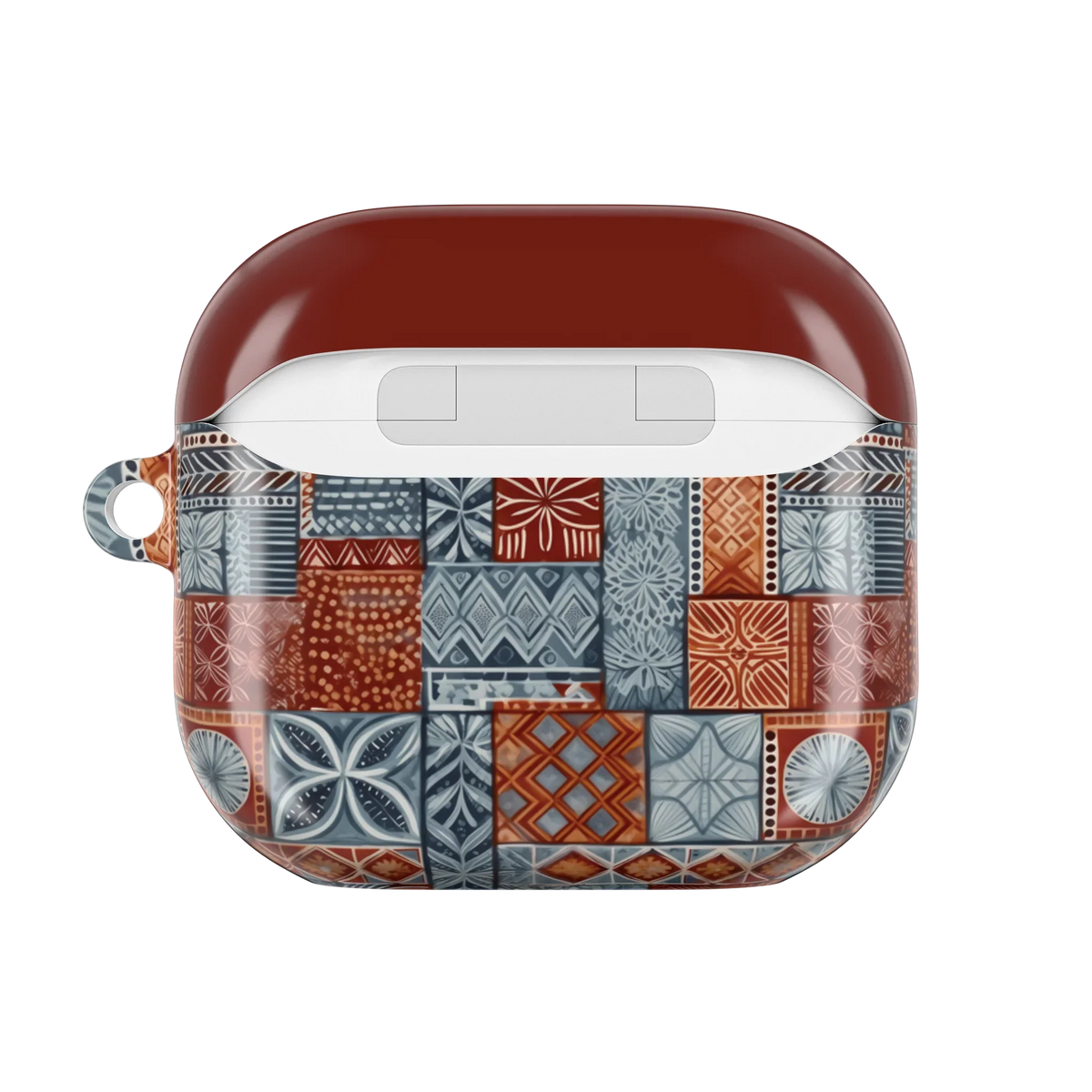 Coral Path Tapa Cloth AirPods 4 Case - The Global Wanderer
