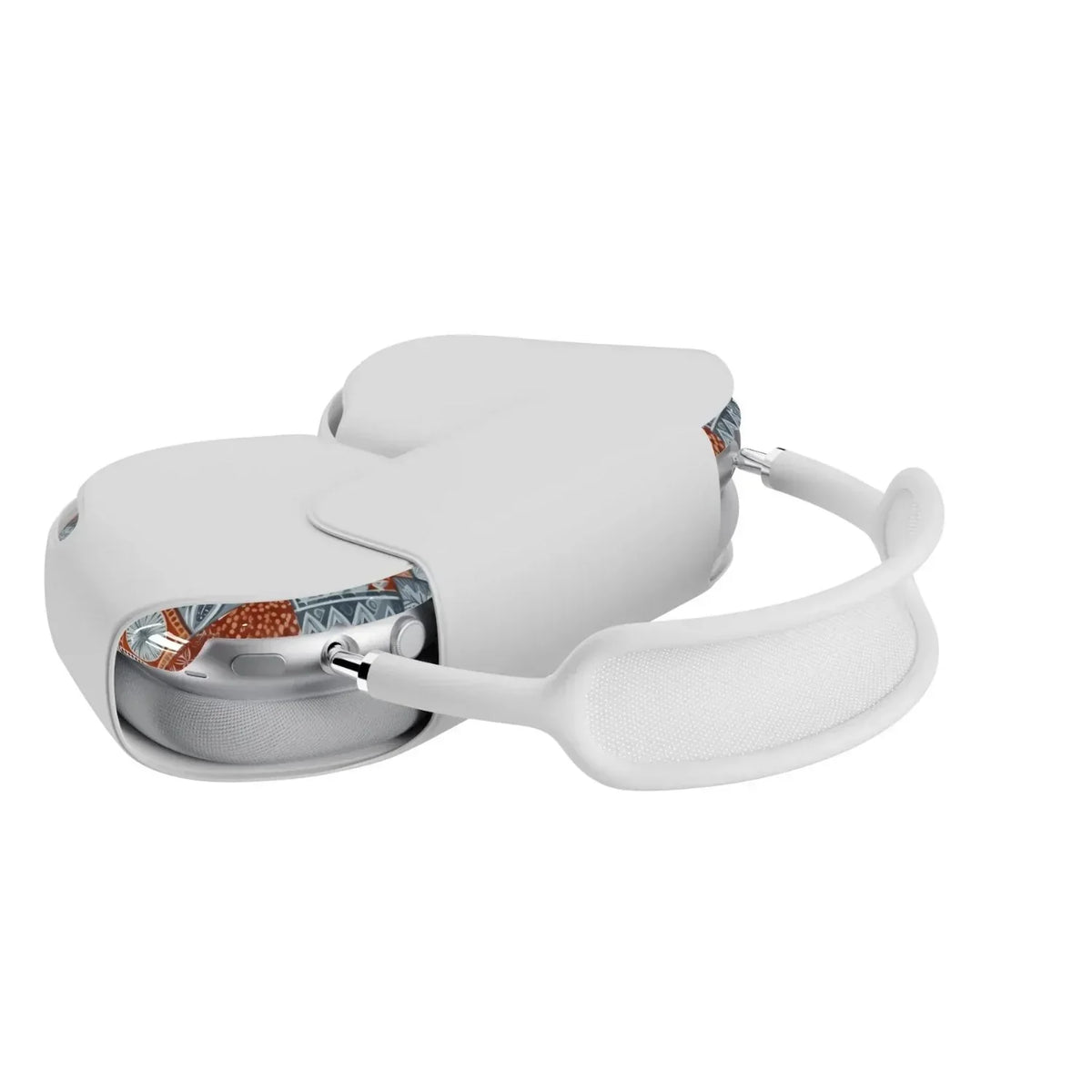 Coral Path Tapa Cloth AirPods Max Case - The Global Wanderer