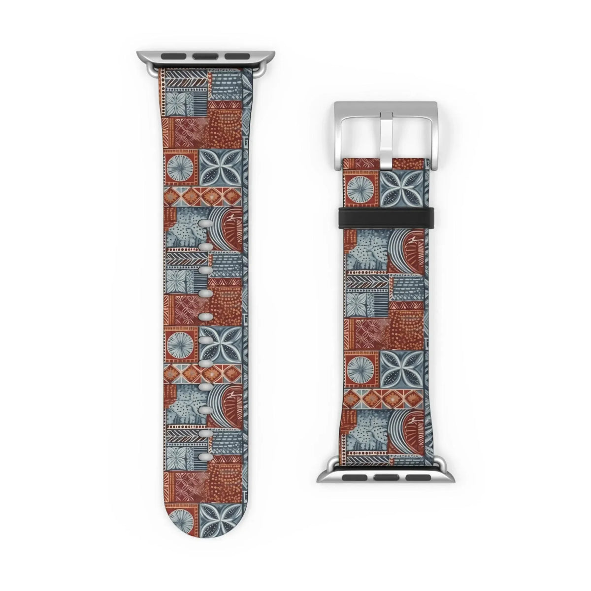 Coral Path Tapa Cloth Apple Watch Band - The Global Wanderer