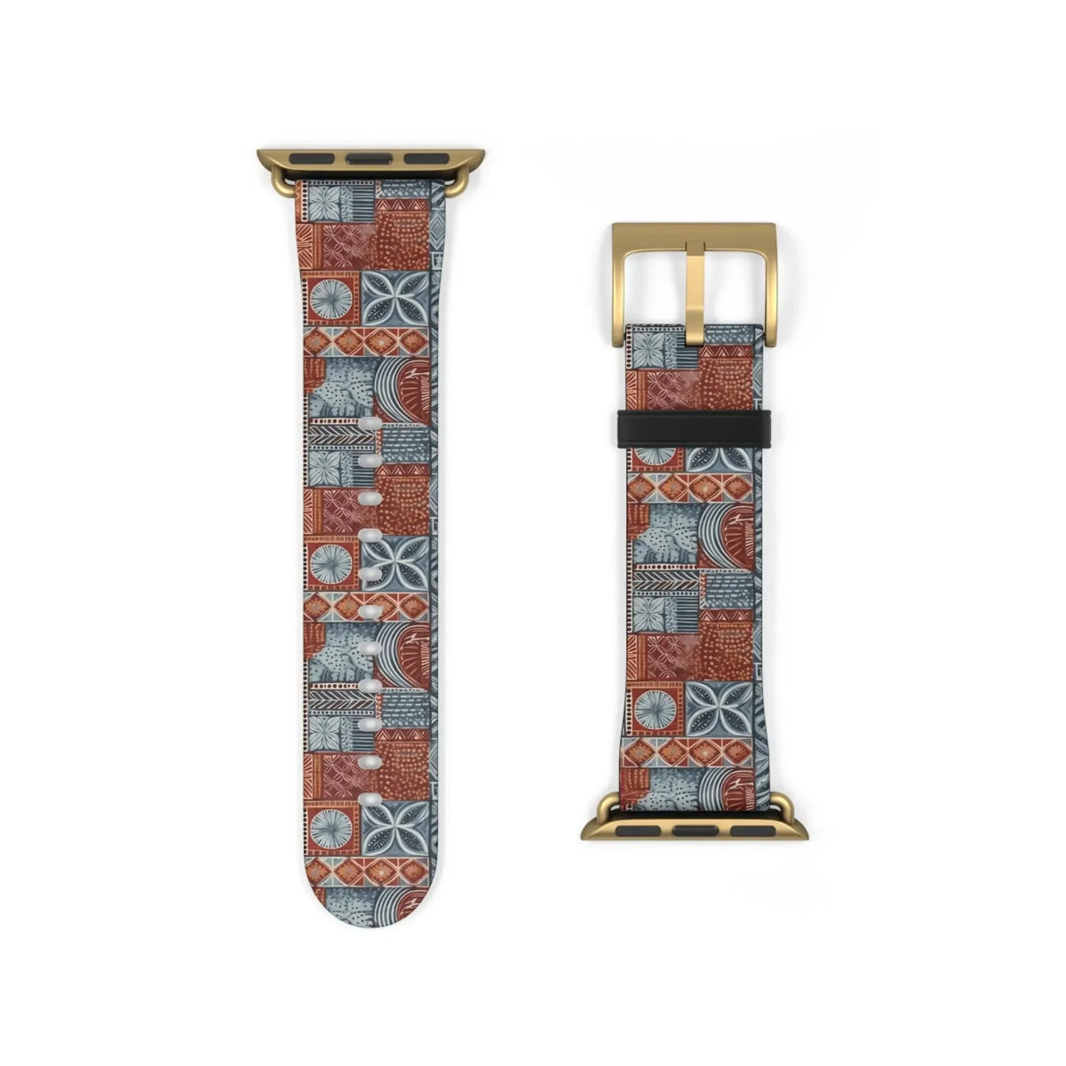 Coral Path Tapa Cloth Apple Watch Band - The Global Wanderer