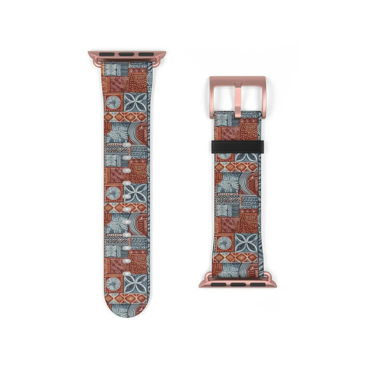 Coral Path Tapa Cloth Apple Watch Band - The Global Wanderer