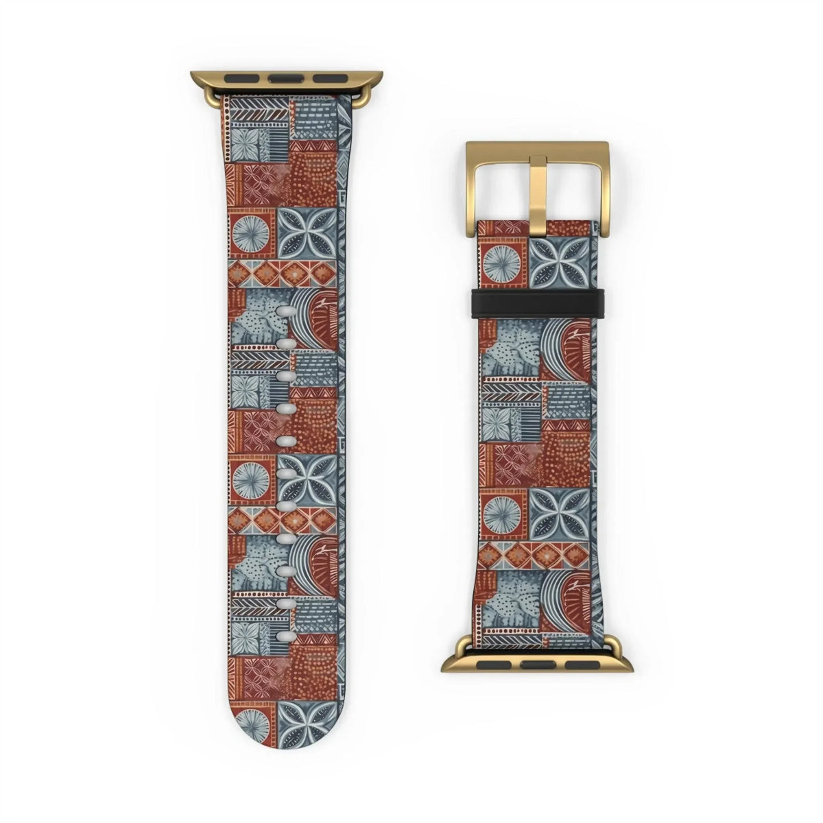 Coral Path Tapa Cloth Apple Watch Band - The Global Wanderer