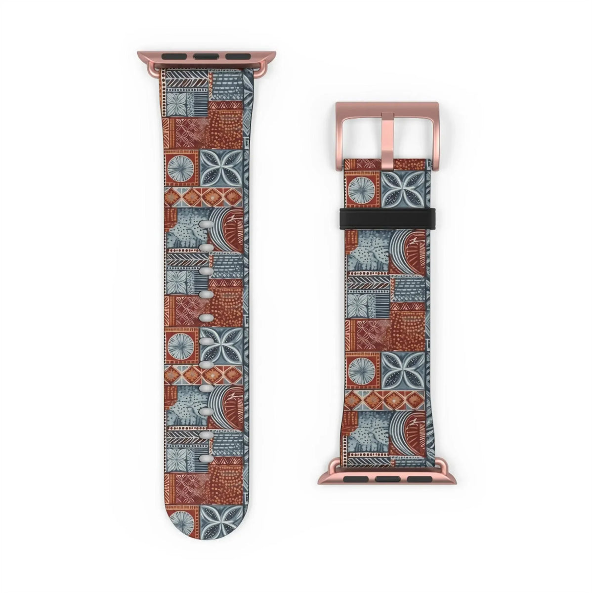 Coral Path Tapa Cloth Apple Watch Band - The Global Wanderer