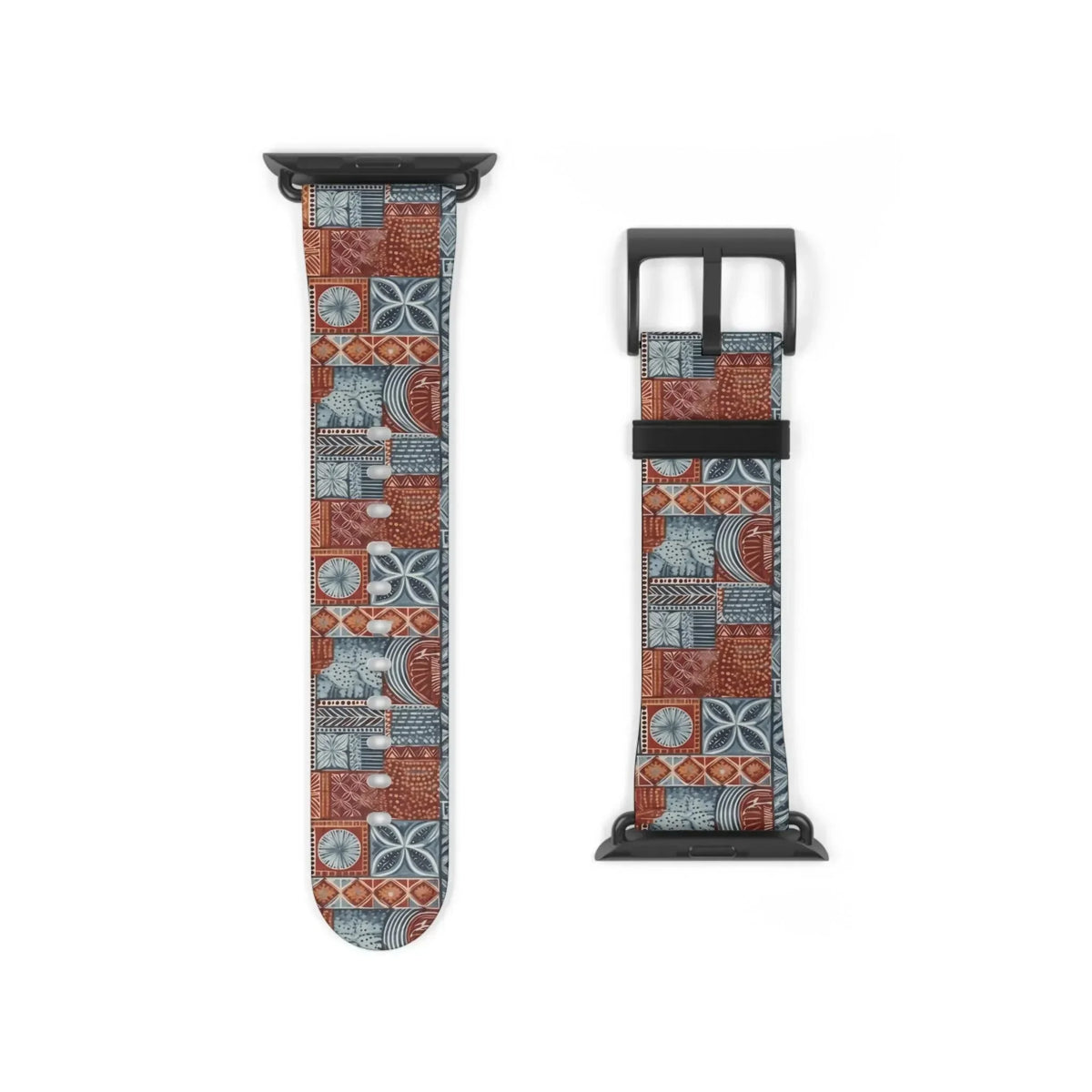 Coral Path Tapa Cloth Apple Watch Band - The Global Wanderer