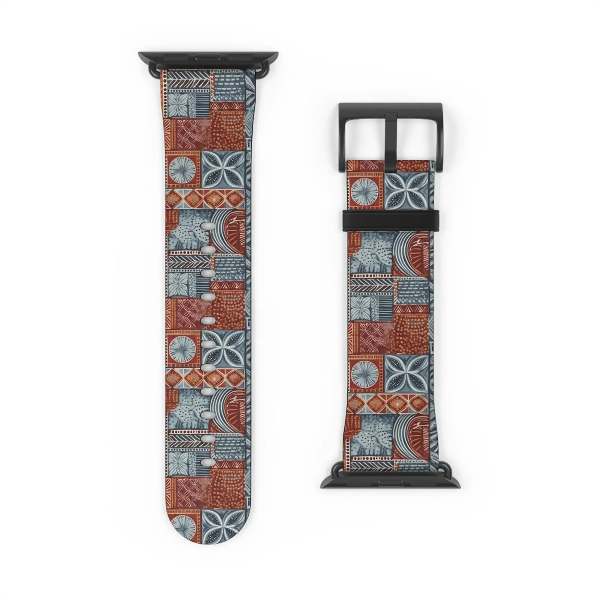 Coral Path Tapa Cloth Apple Watch Band - The Global Wanderer