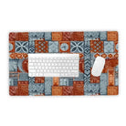 Coral Path Tapa Cloth Desk Mat - The Global Wanderer