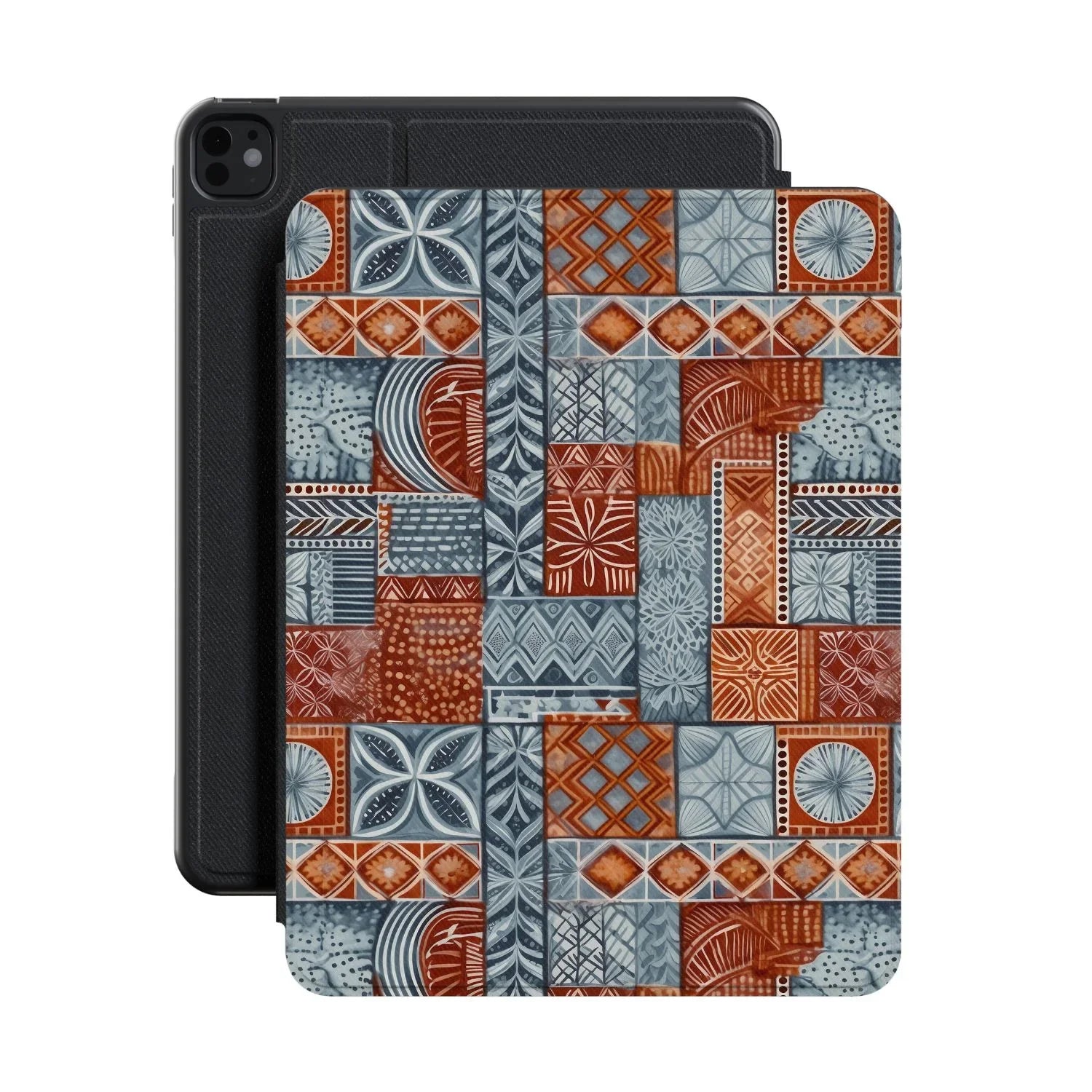 Coral Path Tapa Cloth iPad Case - The Global Wanderer