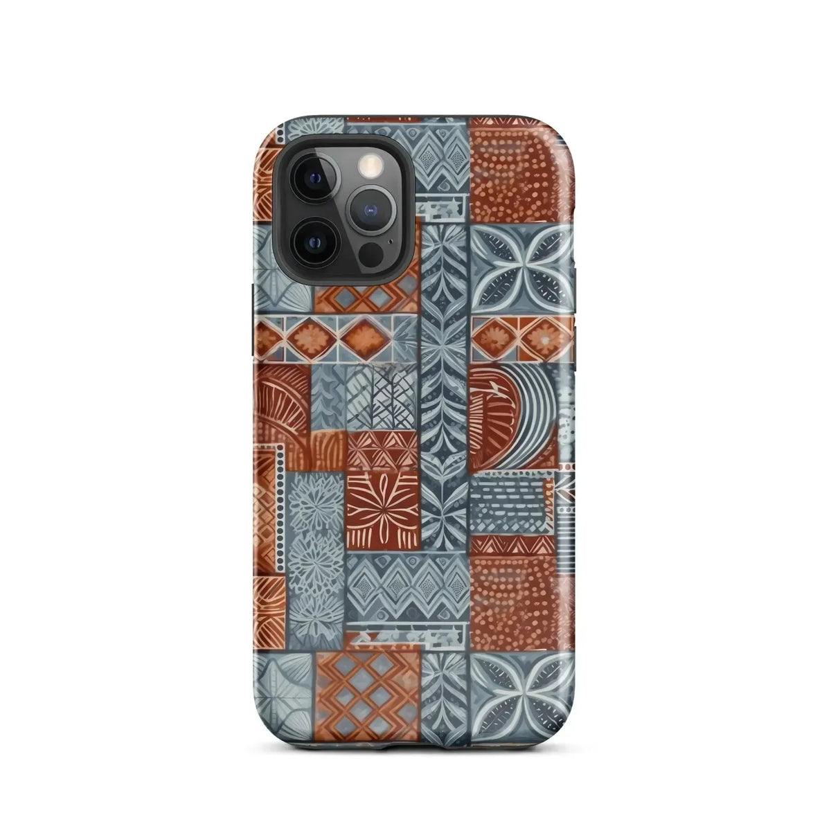 Coral Path Tapa Cloth iPhone Case - The Global Wanderer