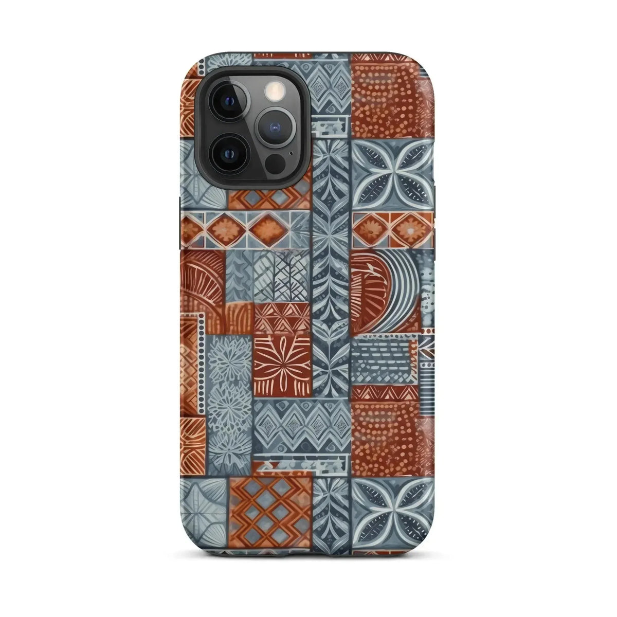 Coral Path Tapa Cloth iPhone Case - The Global Wanderer