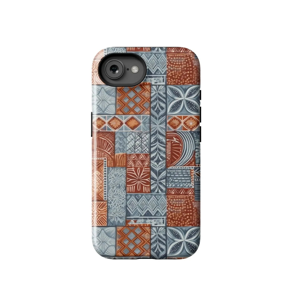 Coral Path Tapa Cloth iPhone Case - The Global Wanderer