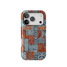 Coral Path Tapa Cloth iPhone Case - The Global Wanderer