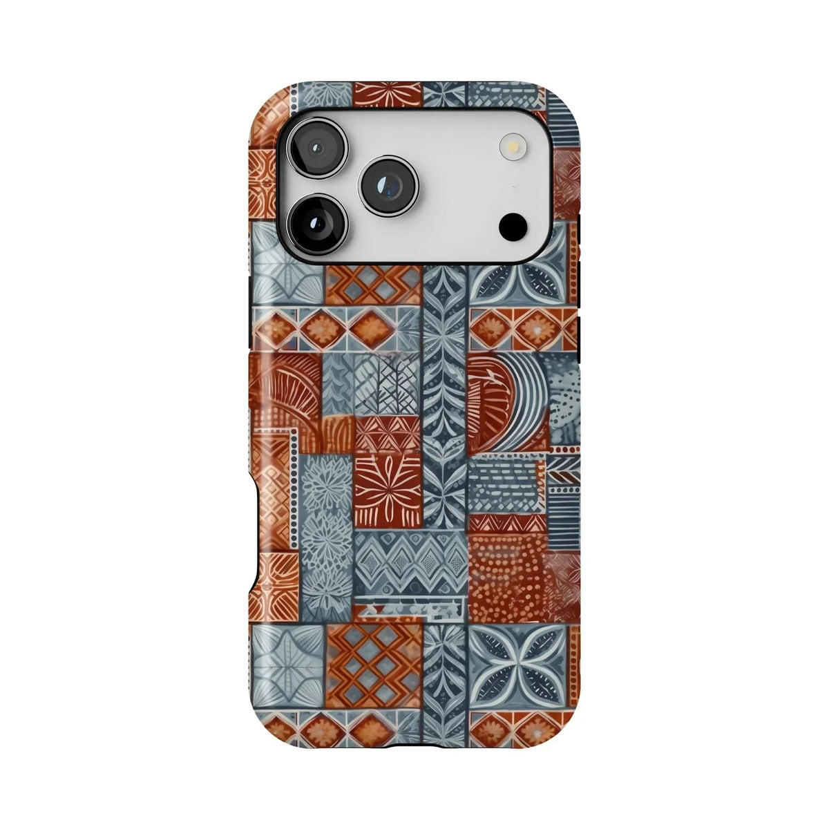 Coral Path Tapa Cloth iPhone Case - The Global Wanderer