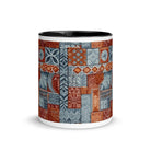 Coral Path Tapa Cloth Mug - The Global Wanderer