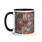 Coral Path Tapa Cloth Mug - The Global Wanderer
