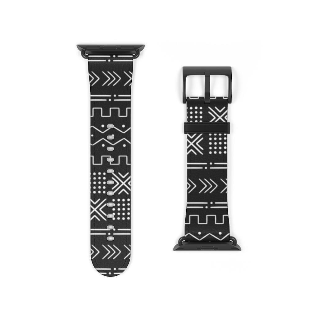 African Mud Cloth Watch Band