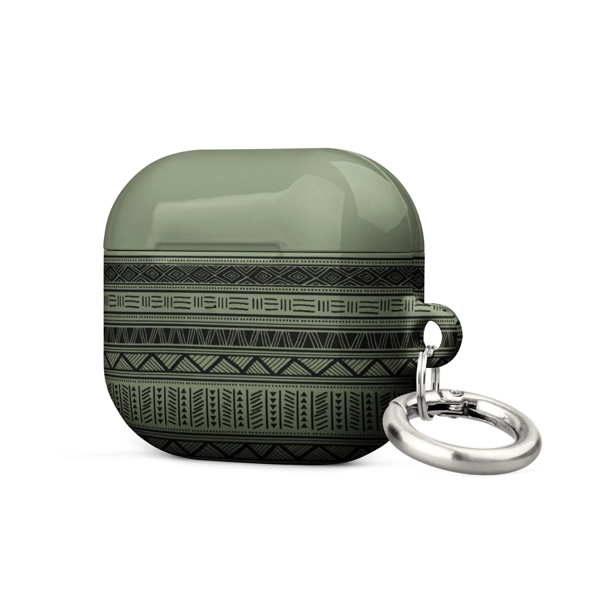 Dark Green African Blanket AirPod 3 Case - The Global Wanderer