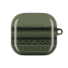 Dark Green African Blanket AirPods 4 Case - The Global Wanderer