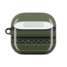 Dark Green African Blanket AirPods 4 Case - The Global Wanderer