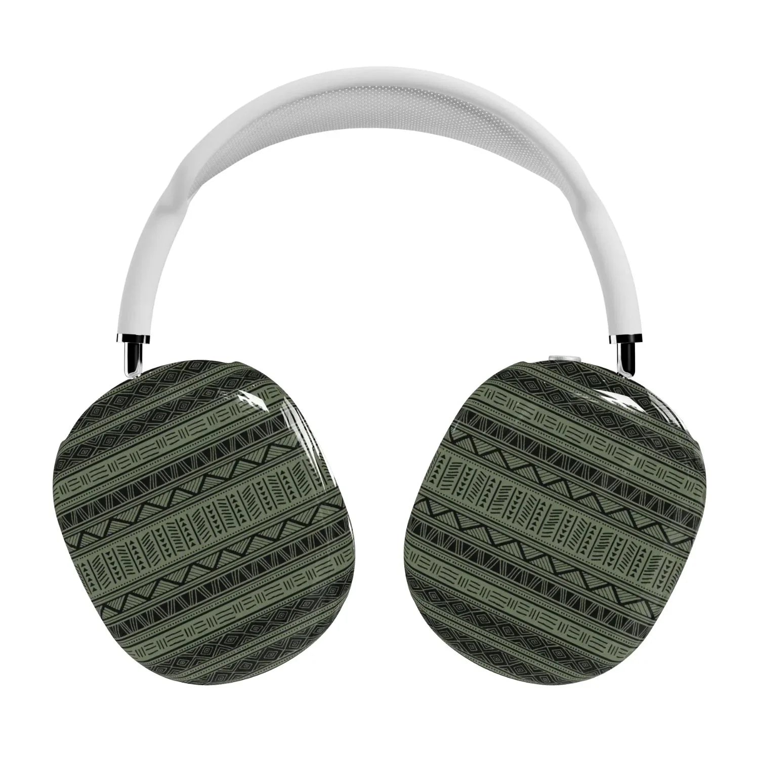 Dark Green African Blanket AirPods Max Case - The Global Wanderer