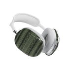 Dark Green African Blanket AirPods Max Case - The Global Wanderer