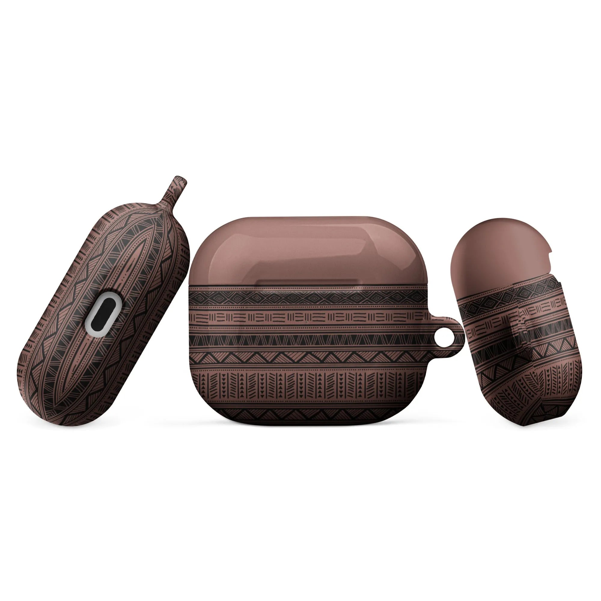 Dark Red African Blanket AirPod 3 Case - The Global Wanderer