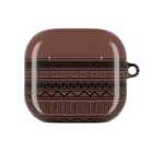 Dark Red African Blanket AirPods 4 Case - The Global Wanderer