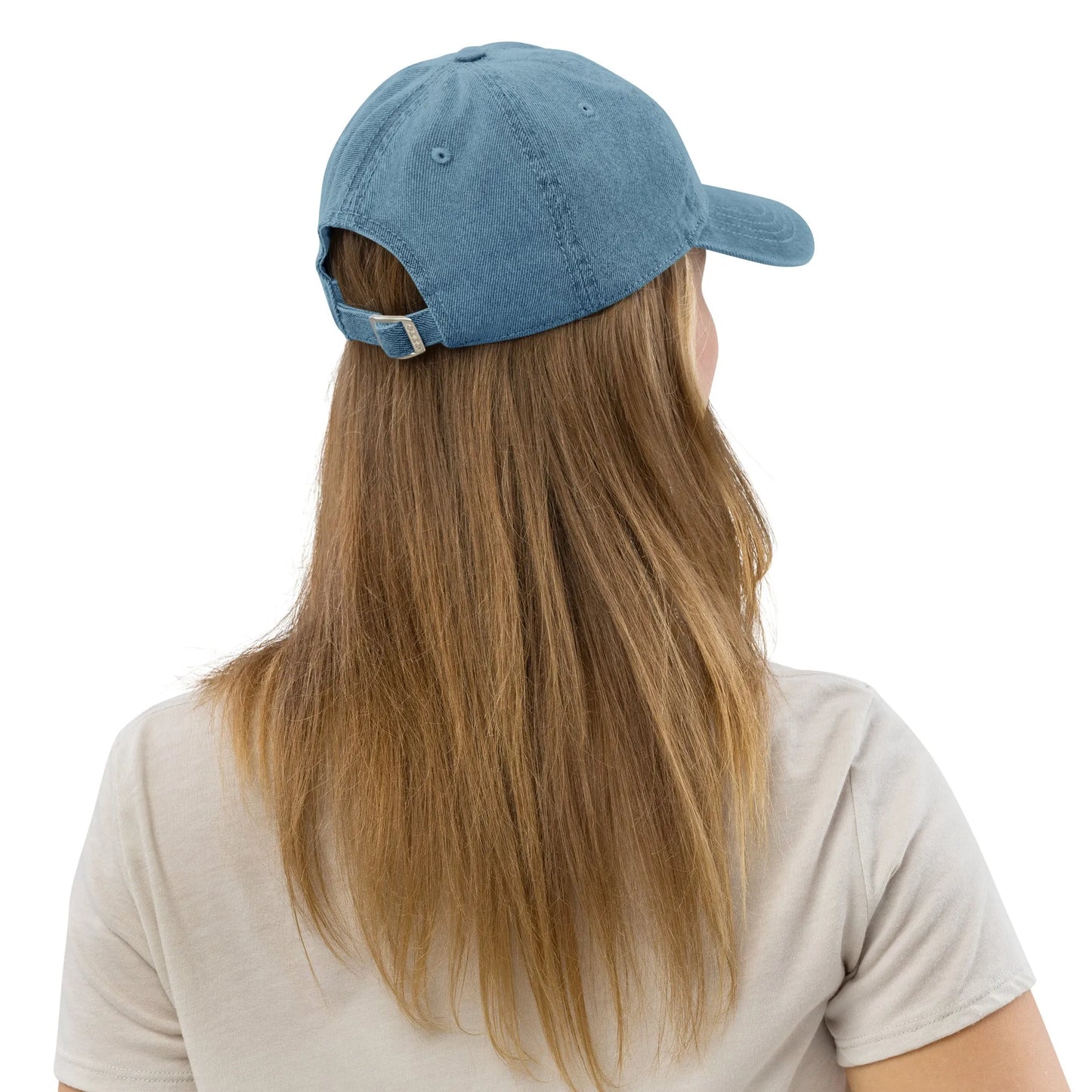 Hungarian Matyó Embroidered Denim Dad Hat