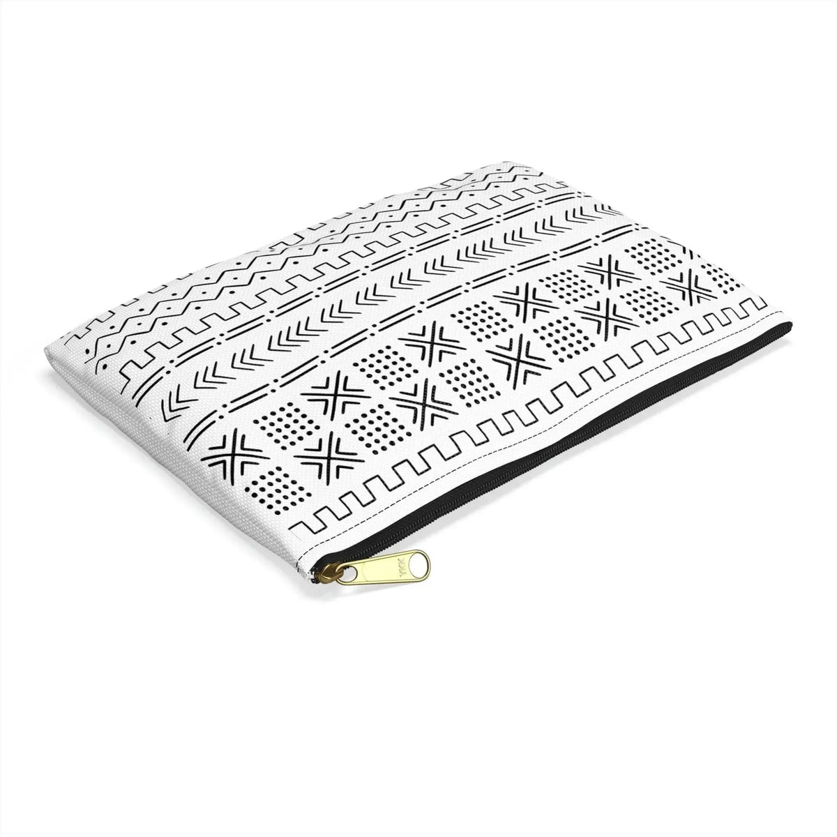 Djenné Ivory Mud Cloth Flat Pouch - The Global Wanderer