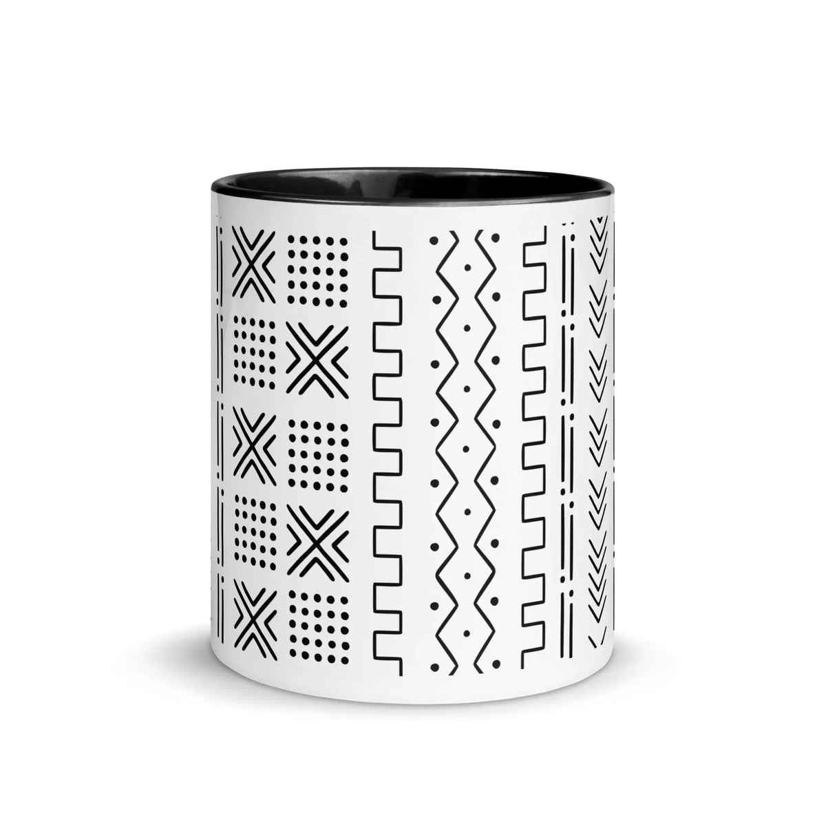 Djenné Ivory Mud Cloth Mug - The Global Wanderer