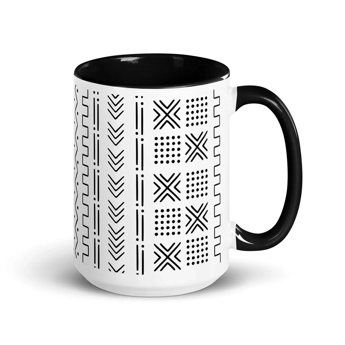 Djenné Ivory Mud Cloth Mug - The Global Wanderer